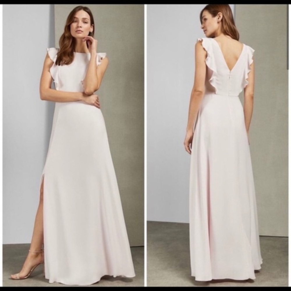 NWT Ted Baker Ardenia Waterfall Ruffle Dress